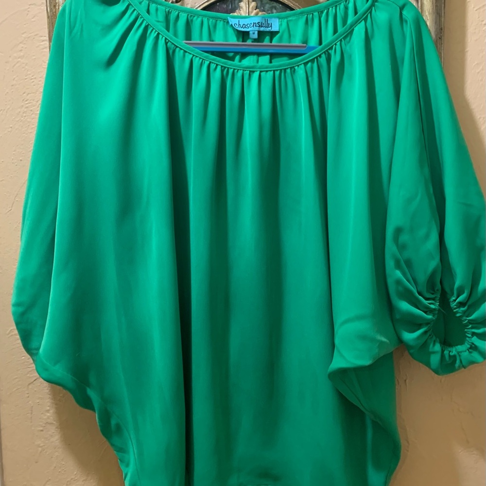 Green Chasensully Blouse Size Medium
